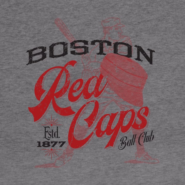 Boston Red Caps by MindsparkCreative
